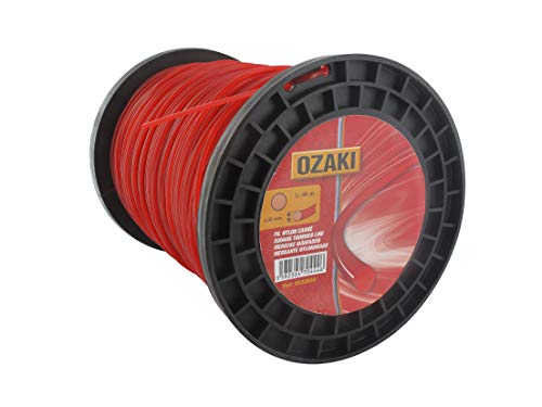 OZAKI – Quadratische Nylonfadenspule – Länge 400 m – Ø 2,40 mm – Neuware – Hohe Haltbarkeit – Hervorragender Halt an der Öse von Greenstar