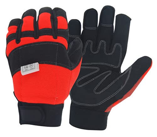 Ozaki – Kettensäge-Handschuhe – Sommerhandschuhe speziell für Trennarbeiten – Schutz für den linken Rücken – Größe 10/L von Greenstar
