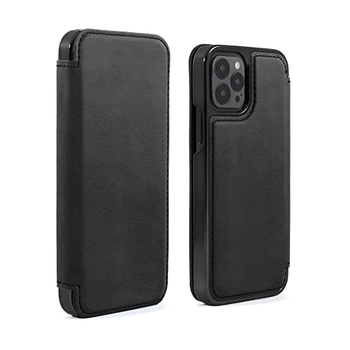 Greenwich Blake Special Leather Case for iPhone 13 Pro Compatible with MagSafe Wireless Charging - Beluga (Black) / Black von Greenwich