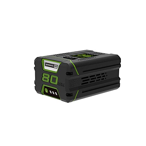 Greenworks Tools 80V 2Ah G80B2 Lithium Ionen Akkus für Akku-Rasenmäher Heckenschere Heckenschere Kettensäge Laubbläser von Greenworks