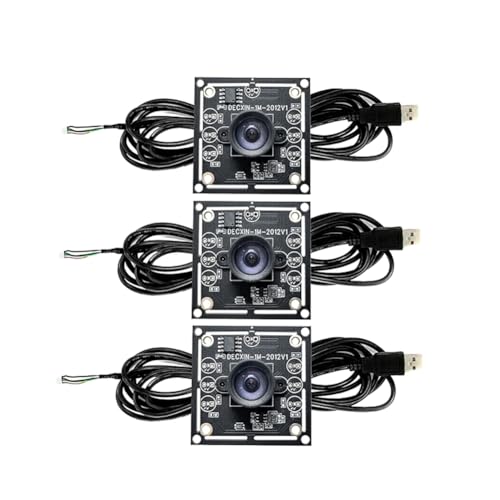 Greethga 3 x 100-Grad-Kameramodul 1 MP OV9732 1280 x 720 USB-Treiber manueller Fokus, mit 2 Meter Kabel für WinXP/7/8/10 von Greethga