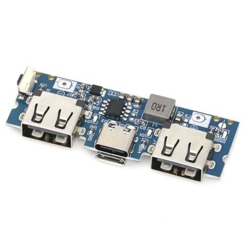 Greethga Micro-USB/Typ-C 5V 2,4A Dual USB 18650 Boost Batterieladegerät Board Mobile Power Bank Ersatzzubehör für Telefon-DIY Greethga Micro-USB/Typ-C 5V 2,4A Dual USB 18650 Boost Batterieladegerät Board Mobile Power Bank Ersatzzubehör für Telefon-DIY von Greethga