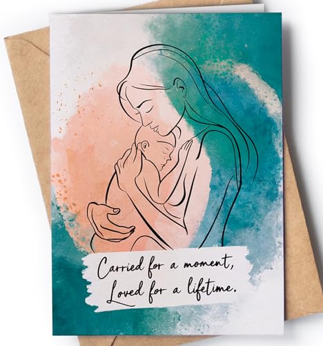 Beileidskarte für Fehlgeburt, Beileidskarte mit Umschlag für Babyverlust, Gedenkstätte für trauernde Mutter, Unterstützung für Schwangerschaftsverlust, Unterstützung von Familie, Freund, für einen Beileidskarte für Fehlgeburt, Beileidskarte mit Umschlag für Babyverlust, Gedenkstätte für trauernde Mutter, Unterstützung für Schwangerschaftsverlust, Unterstützung von Familie, Freund, für einen von Greeting Cards for Everyone