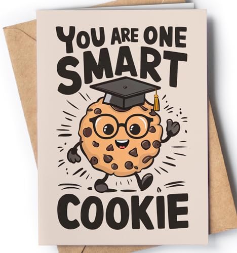 Lustige Abschlusskarten für Sie oder Ihn – lustiger und niedlicher College-Abschluss für Männer oder Frauen – Witty Congratulations Highschool, Phd, Masters Degree for Son, Daughter – I Mean Smart von Greeting Cards for Everyone