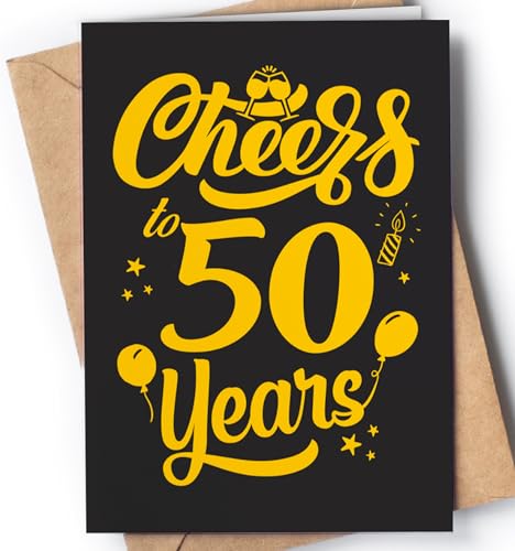 Greeting Cards for Everyone 50. Geburtstag - 50 Geburtstag für Frau, Mann - Geburtstagskarte 50 für Freundin, Freund - Geburtstagskarte für Mama, Papa Oma, Opa Tante - Grußkarte Cheers 50 Greeting Cards for Everyone 50. Geburtstag - 50 Geburtstag für Frau, Mann - Geburtstagskarte 50 für Freundin, Freund - Geburtstagskarte für Mama, Papa Oma, Opa Tante - Grußkarte Cheers 50 von Greeting Cards for Everyone