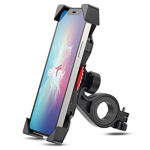Grefay Fahrrad Handyhalterung Universal Motorrad Handy Halterung für 3,5-6,5 Zoll Smartphone mit 360° Drehbar von Grefay