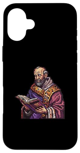 Gregor von Nyssa 8 Bit Hülle für iPhone 16 Plus von Gregory Of Nyssa Christian Catholic Designs