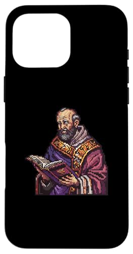 Gregor von Nyssa 8 Bit Hülle für iPhone 16 Pro Max Gregor von Nyssa 8 Bit Hülle für iPhone 16 Pro Max von Gregory Of Nyssa Christian Catholic Designs