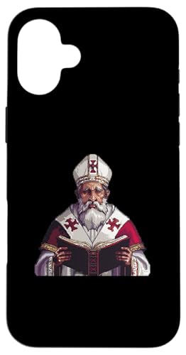 Gregor von Nyssa Pixelkunst Hülle für iPhone 16 Plus Gregor von Nyssa Pixelkunst Hülle für iPhone 16 Plus von Gregory Of Nyssa Christian Catholic Designs