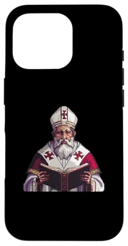 Gregor von Nyssa Pixelkunst Hülle für iPhone 16 Pro Gregor von Nyssa Pixelkunst Hülle für iPhone 16 Pro von Gregory Of Nyssa Christian Catholic Designs