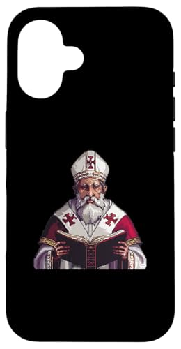Gregor von Nyssa Pixelkunst Hülle für iPhone 16 Gregor von Nyssa Pixelkunst Hülle für iPhone 16 von Gregory Of Nyssa Christian Catholic Designs