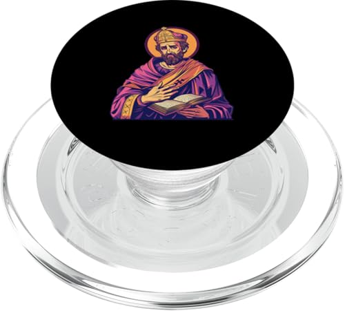 Gregory Of Nyssa 80er Jahre Retro PopSockets PopGrip für MagSafe Gregory Of Nyssa 80er Jahre Retro PopSockets PopGrip für MagSafe von Gregory Of Nyssa Christian Catholic Designs