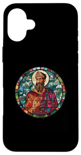 Gregory of Nyssa Buntglas Hülle für iPhone 16 Plus Gregory of Nyssa Buntglas Hülle für iPhone 16 Plus von Gregory Of Nyssa Christian Catholic Designs