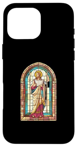 Gregory of Nyssa Buntglas-Kirchenfenster Hülle für iPhone 16 Pro Max Gregory of Nyssa Buntglas-Kirchenfenster Hülle für iPhone 16 Pro Max von Gregory Of Nyssa Christian Catholic Designs