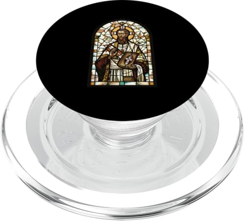 Gregory of Nyssa Buntglas-Kirchenfenster PopSockets PopGrip für MagSafe Gregory of Nyssa Buntglas-Kirchenfenster PopSockets PopGrip für MagSafe von Gregory Of Nyssa Christian Catholic Designs