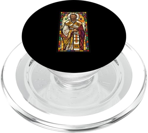 Gregory of Nyssa Buntglas PopSockets PopGrip für MagSafe Gregory of Nyssa Buntglas PopSockets PopGrip für MagSafe von Gregory Of Nyssa Christian Catholic Designs