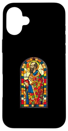 Gregory of Nyssa Buntglasfenster Hülle für iPhone 16 Plus Gregory of Nyssa Buntglasfenster Hülle für iPhone 16 Plus von Gregory Of Nyssa Christian Catholic Designs