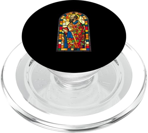 Gregory of Nyssa Buntglasfenster PopSockets PopGrip für MagSafe Gregory of Nyssa Buntglasfenster PopSockets PopGrip für MagSafe von Gregory Of Nyssa Christian Catholic Designs
