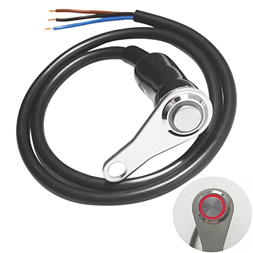 Greluma 1 Stück 12V LED Motorrad Schalter ON-Off Scheinwerfer Nebelscheinwerfer Lenker Verstellbare Halterung Schalter Taste-22mm (7/8") von Greluma