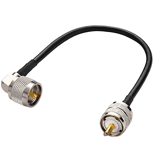 Greluma 1 Stück 30 cm PL-259-Überbrückungskabel, verlustarmes digitales UHF-Stecker-Stecker-Koaxialkabel RG58 für HAM- und CB-Radio, Antennenanalysator, Blindlast, SWR-Messgerät Greluma 1 Stück 30 cm PL-259-Überbrückungskabel, verlustarmes digitales UHF-Stecker-Stecker-Koaxialkabel RG58 für HAM- und CB-Radio, Antennenanalysator, Blindlast, SWR-Messgerät von Greluma
