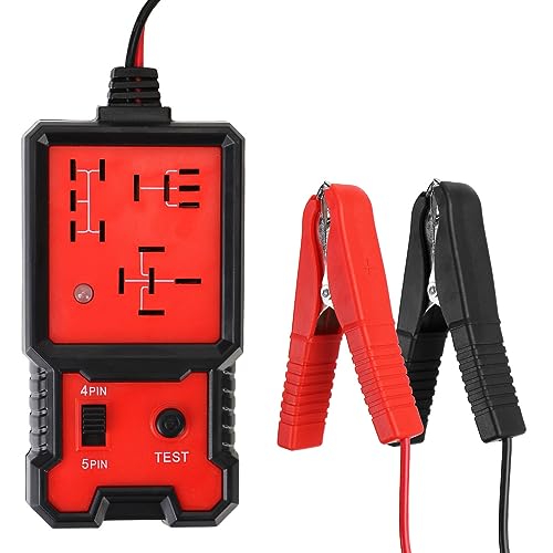 Greluma 1 Stück Auto-Relaistester,12V elektronischer Relaisprüfer,Autobatterietester mit Clips für automatische Reparatur,Auto-Relais-Diagnosetool von Greluma