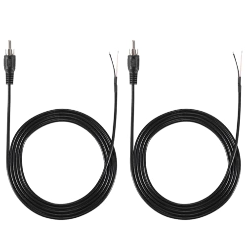 Greluma 2 Stk 1,5 m Cinch Stecker auf Lautsprecherkabel, Cinch-Stecker auf blanken Draht mit offenem Ende, Klinkenstecker Pigtail Audio/Videokabel für Verstärker Receiver Lautsprecher Greluma 2 Stk 1,5 m Cinch Stecker auf Lautsprecherkabel, Cinch-Stecker auf blanken Draht mit offenem Ende, Klinkenstecker Pigtail Audio/Videokabel für Verstärker Receiver Lautsprecher von Greluma
