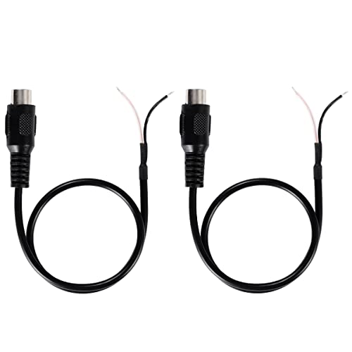 Greluma 2 Stk 30 cm Lautsprecherkabel RCA Buchsenstecker auf blankes Kabel offenes Ende Pigtail Audio/Video RCA Kabel für Verstärker-Empfänger-Lautsprecher von Greluma