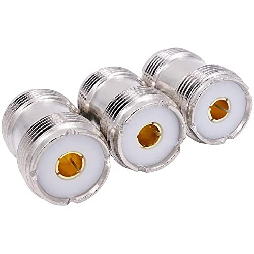 Greluma 3 Stk PL-259 UHF Buchse an UHF Buchse Koaxial Kabel Adapter SO-239 UHF-Doppelbuchse Greluma 3 Stk PL-259 UHF Buchse an UHF Buchse Koaxial Kabel Adapter SO-239 UHF-Doppelbuchse von Greluma