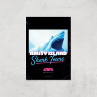 Der weiße Hai Amity Island Shark Tours Giclee Art Print - A2 - Print Only von Gremlins