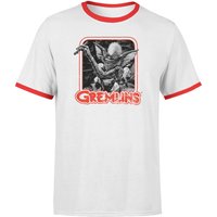 Gremlins Retro T-Shirt - White/Red Ringer - L von Gremlins