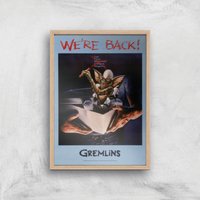 Gremlins We're Back Poster Giclee Art Print - A3 - Wooden Frame von Gremlins