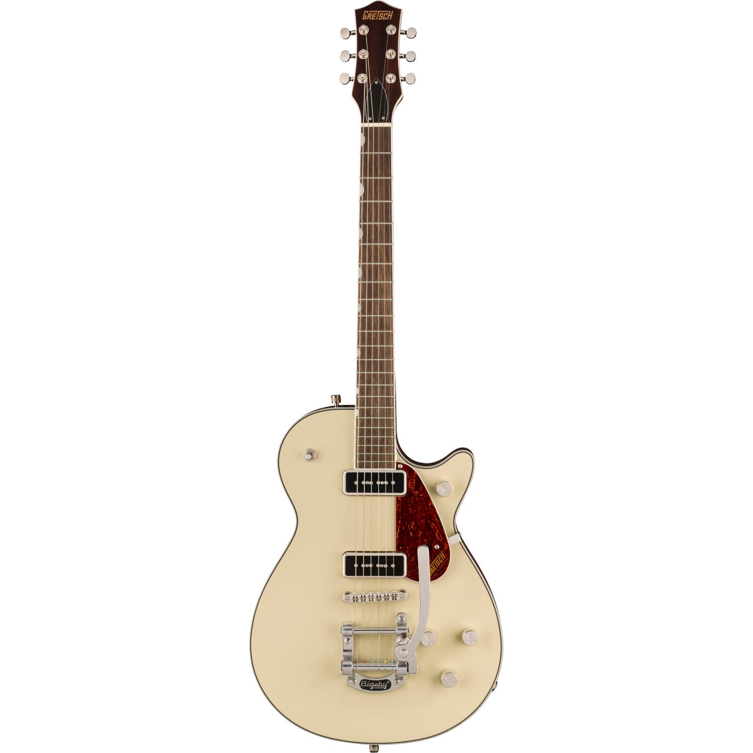 Gretsch G5210T-P90 Electromatic Jet Two 90 Single-Cut Bigsby IL Vintage White Electric Guitar Gretsch G5210T-P90 Electromatic Jet Two 90 Single-Cut Bigsby IL Vintage White Electric Guitar von Gretsch
