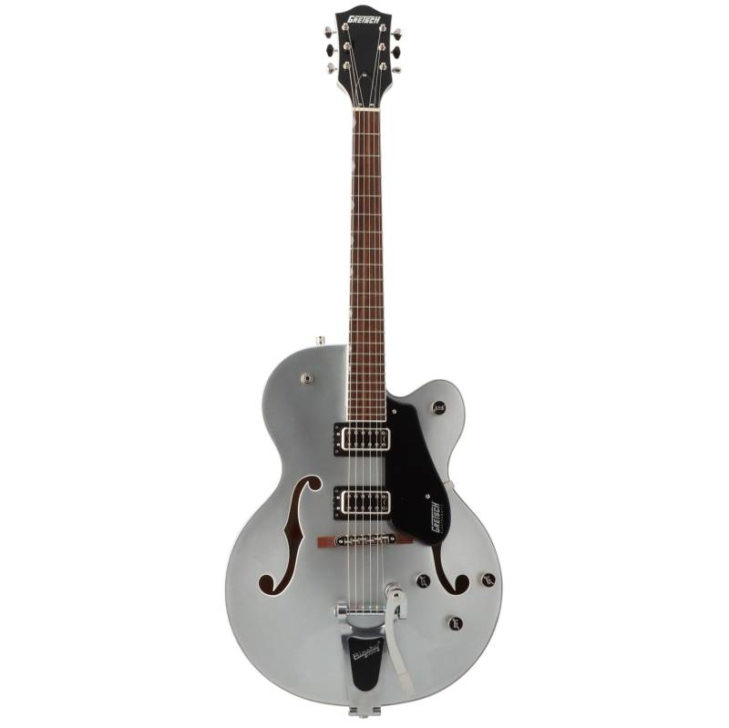 Gretsch G5420T Electromatic Classic Hollowbody SC Bigsby Airline Silver Silver Semi-Acoustic Guitar von Gretsch