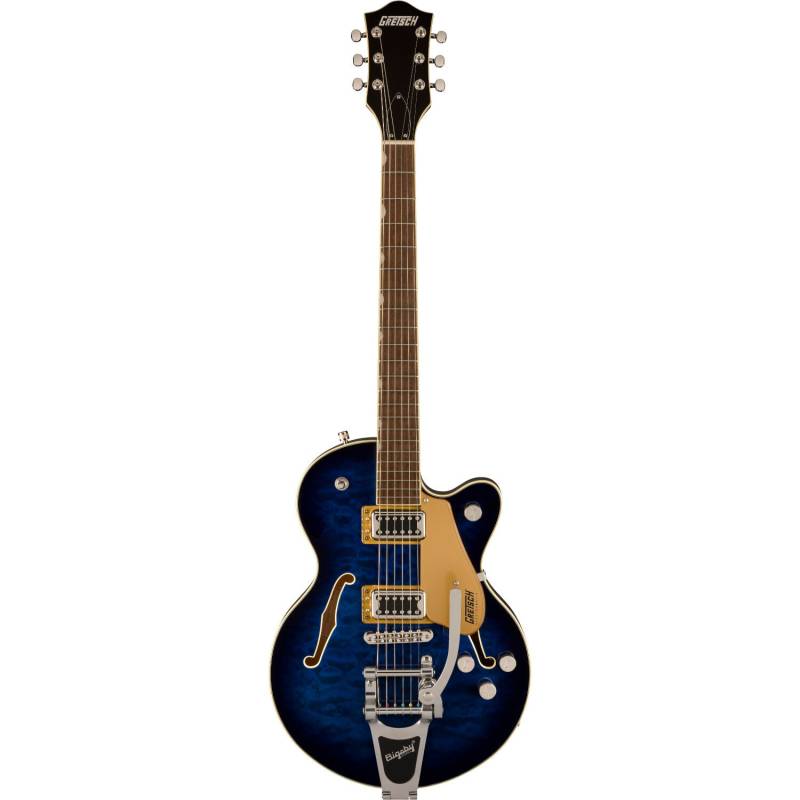 Gretsch G5655T-QM Electromatic Center Block Jr. Single-Cut Quilted Maple Bigsby Hudson Sky Semi-Acoustic Guitar von Gretsch