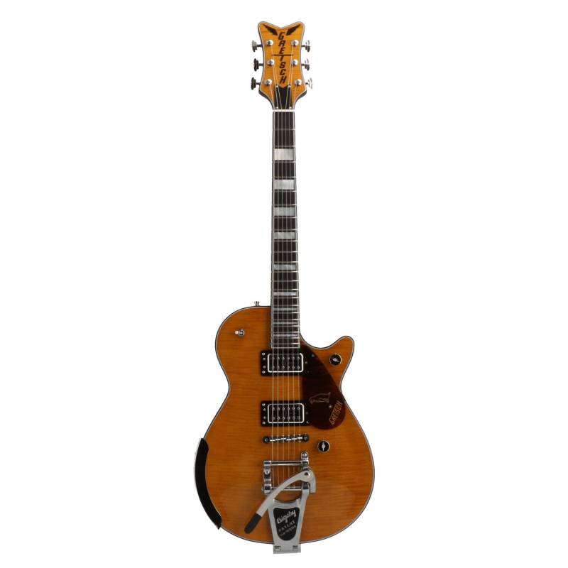 Gretsch G6134TFM-NH Nigel Hendroff Signature Penguin Amber Flame Electric Guitar with Case von Gretsch