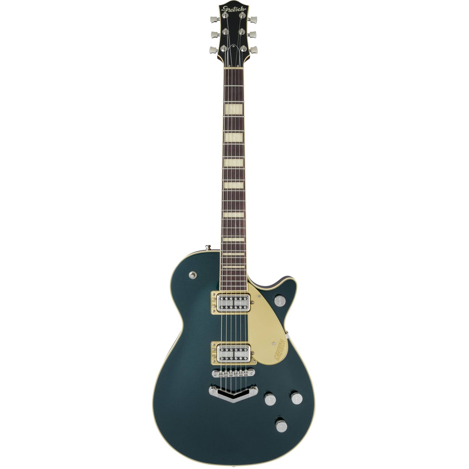 Gretsch Professional Collection G6228 Players Edition Jet BT V-Stoptail RW with Case (Green Metallic) von Gretsch