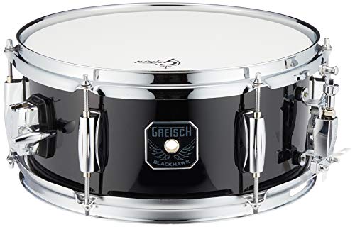 Gretsch SD Snare Drum, Full Range, Black Hawk Mighty Mini, schwarz, chrome Hardware, 12 x 5,5", BH-5512-BK von Gretsch