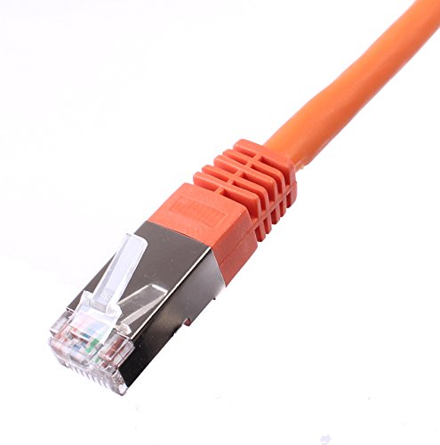 Griff 'LAN 23521 Ethernet-Kabel, RJ45, 1 m, Orange von Griff'lan