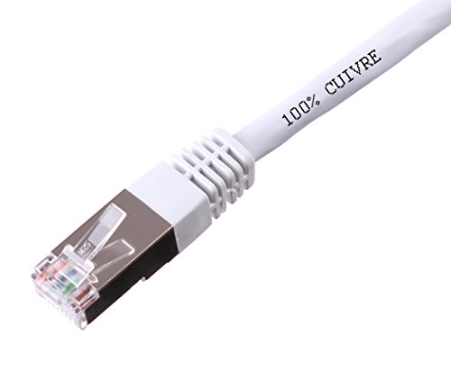 Griff 'LAN 23841 Ethernet-Kabel, RJ45, 1 m, weiß von Griff'lan