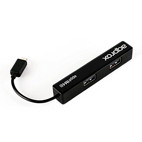 APPROX USB 2.0 4 Port Hub für Tablets, Schwarz von Griffin