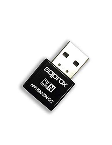 APPROX ca. USB 2.0 300 Mbps Wireless N Nano Adapter mit WPS Button von Griffin