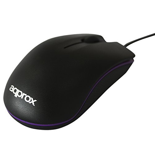 Approx Optische Computermaus, ergonomisch, 800 DPI, USB, Schwarz/Violett Approx Optische Computermaus, ergonomisch, 800 DPI, USB, Schwarz/Violett von Griffin