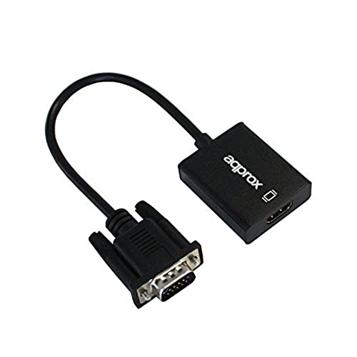 Approx appc25 VGA HDMI schwarz Adapter für Kabel (VGA, HDMI, männlich/weiblich, Schwarz, Kunststoff, Box) von Griffin