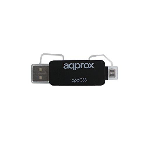 Approx appc33 – SD/Micro SD/MMC Card Adapter mit USB und Micro USB, Schwarz Approx appc33 – SD/Micro SD/MMC Card Adapter mit USB und Micro USB, Schwarz von Griffin