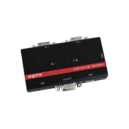 Approx appkvmusb2pv2 – 2-Port USB KVM Switch Kit, Schwarz Approx appkvmusb2pv2 – 2-Port USB KVM Switch Kit, Schwarz von Griffin