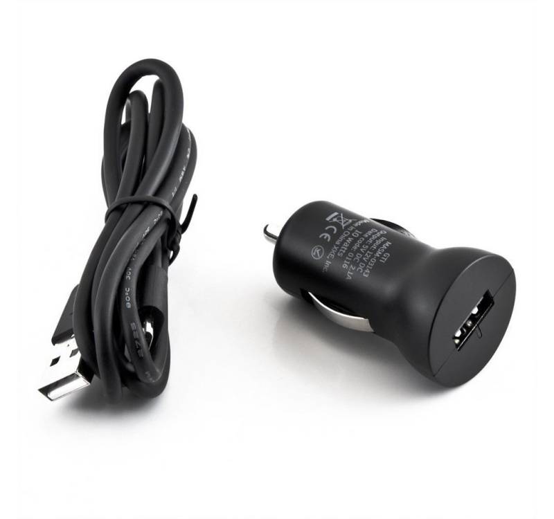 Griffin 2.1 A 10 W Auto Ladegerät mit abnehmbarem Micro USB Kabel - Schwarz KFZ Adapter von Griffin