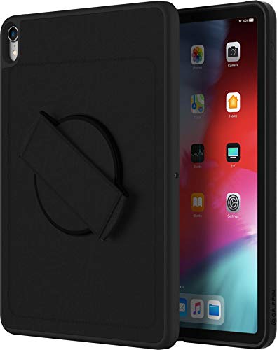 Griffin Air Strap 360 Tasche Hülle für Apple 11" Zoll iPad Pro (2018) - schwarz [Handschlaufe I 360° drehbar I Widerstandsfähiges TPU I Neopren Rückseite] - GIPD-004-BLK-CASE von Griffin