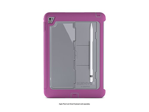 Griffin GB42546 Schutzhülle für Tablet (Hartschale, Apple iPad Pro 9.7, 24,6 cm (9,7 Zoll), Violett/Grau von Griffin