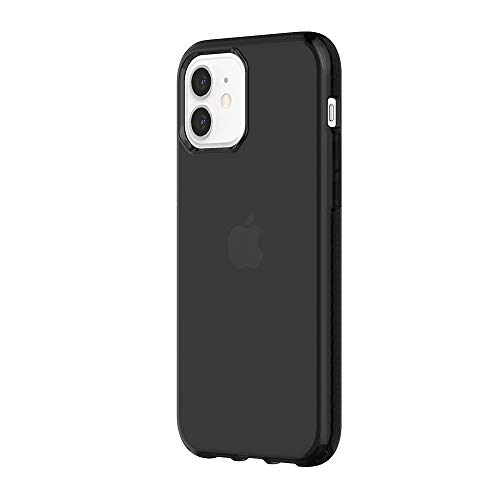 Griffin Survivor Clear Case Hülle nach Militärstandard für Apple iPhone 12/12 Pro (6,1") [Dünnes Design I Stoßdämpfende Ecken I Qi kompatible Handyhülle] (transparent schwarz) - GIP-051-BLK von Griffin