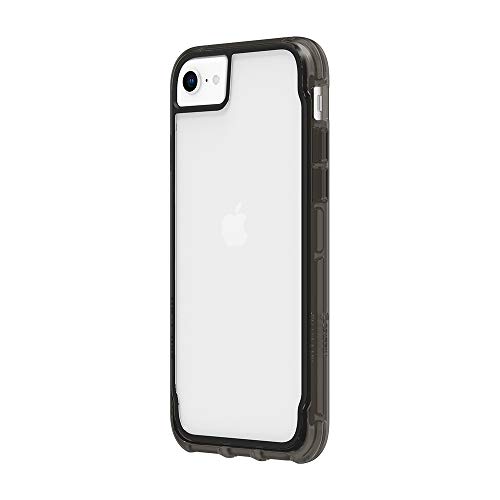 Griffin Survivor Clear Case Hülle nach Militärstandard für Apple iPhone SE (2020) / 8/7 / 6S / 6 [Dünnes Design I Stoßdämpfende Ecken I Qi kompatible Handyhülle] (schwarz/transparent) GIP-042-BLK von Griffin